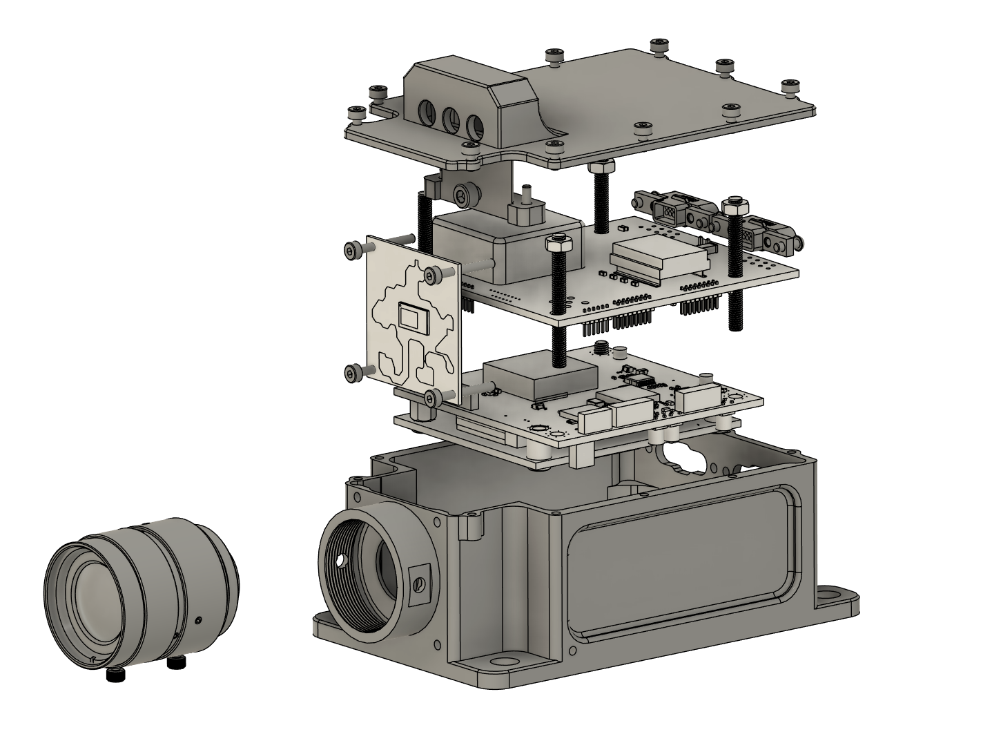 Exploded mechanical view of NG1